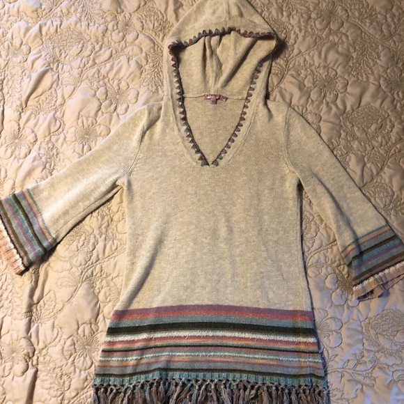 Calypso st. Barth knit, tasseled hoody. - Picture 1 of 8